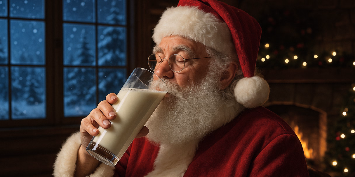 A mikulás tényleg szereti a kekszet, tejjel?