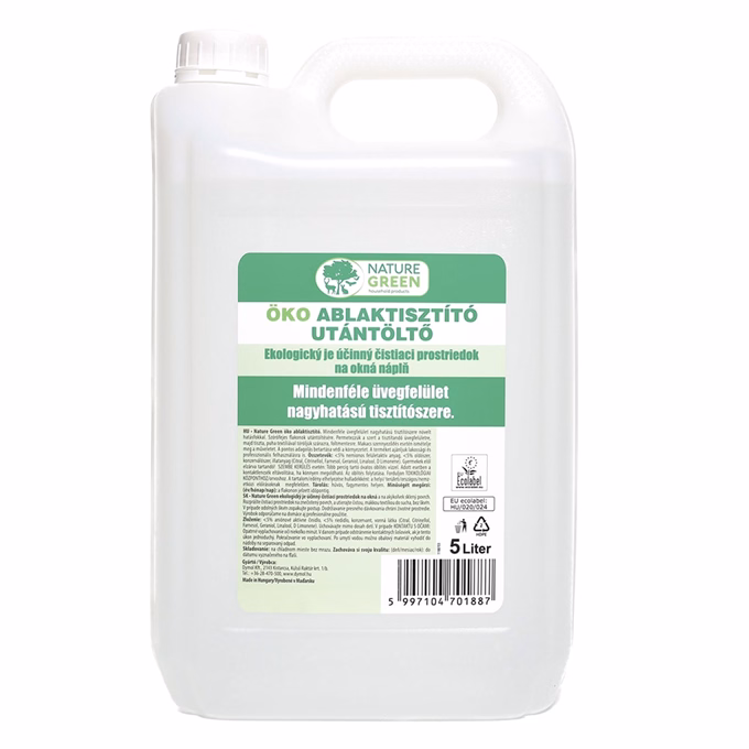 Ablaktisztító utántöltő DYMOL Nature Green Öko 5L