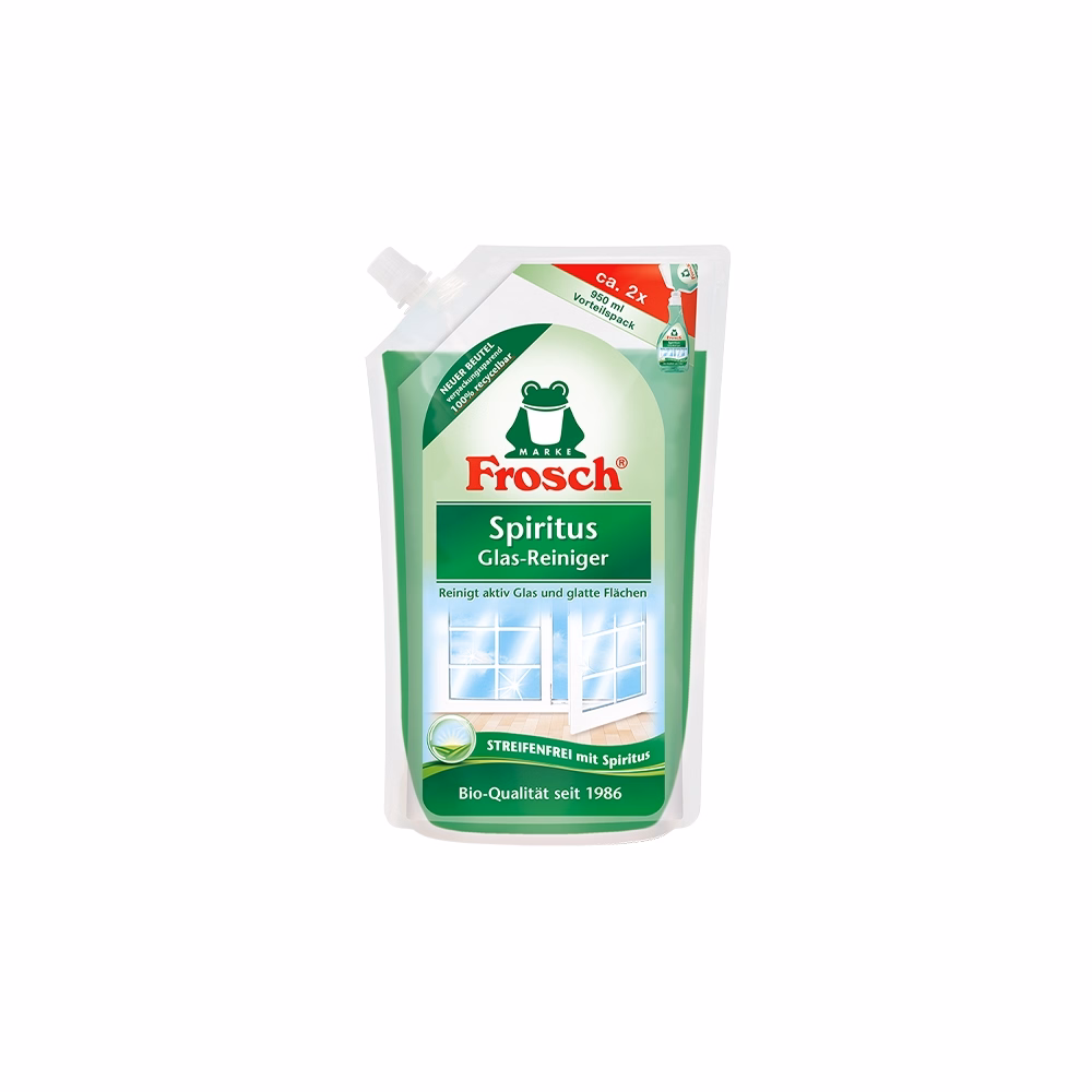 Ablaktisztító utántöltő FROSCH spirituszos 950ml