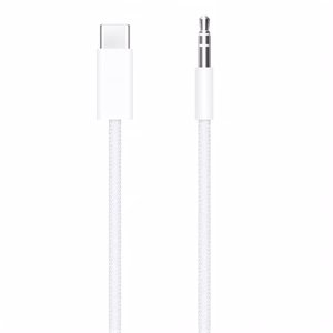 Adatkábel APPLE 3,5mm Jack/USB-C 1,2m fehér
