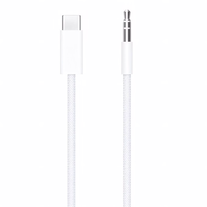 Adatkábel APPLE 3,5mm Jack/USB-C 1,2m fehér
