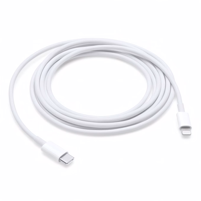 Adatkábel APPLE USB-C/Lightning 2m QC fehér