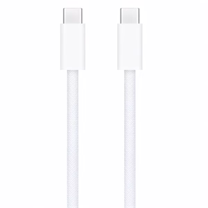 Adatkábel APPLE USB-C/USB-C 240W szőtt PD QC 2m fehér
