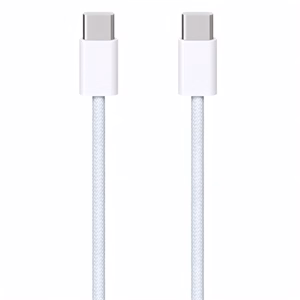 Adatkábel APPLE USB-C/USB-C szőtt 1m fehér