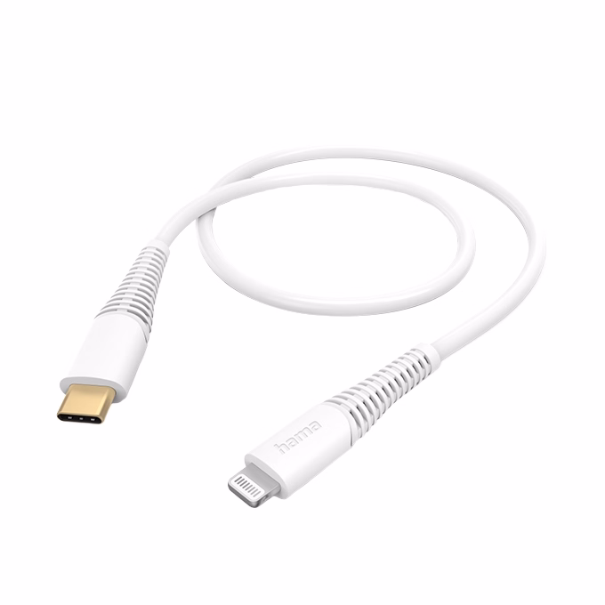 Adatkábel HAMA Lightning/USB-C 1,5m fehér