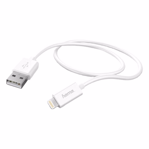 Adatkábel HAMA Lightning 1m fehér