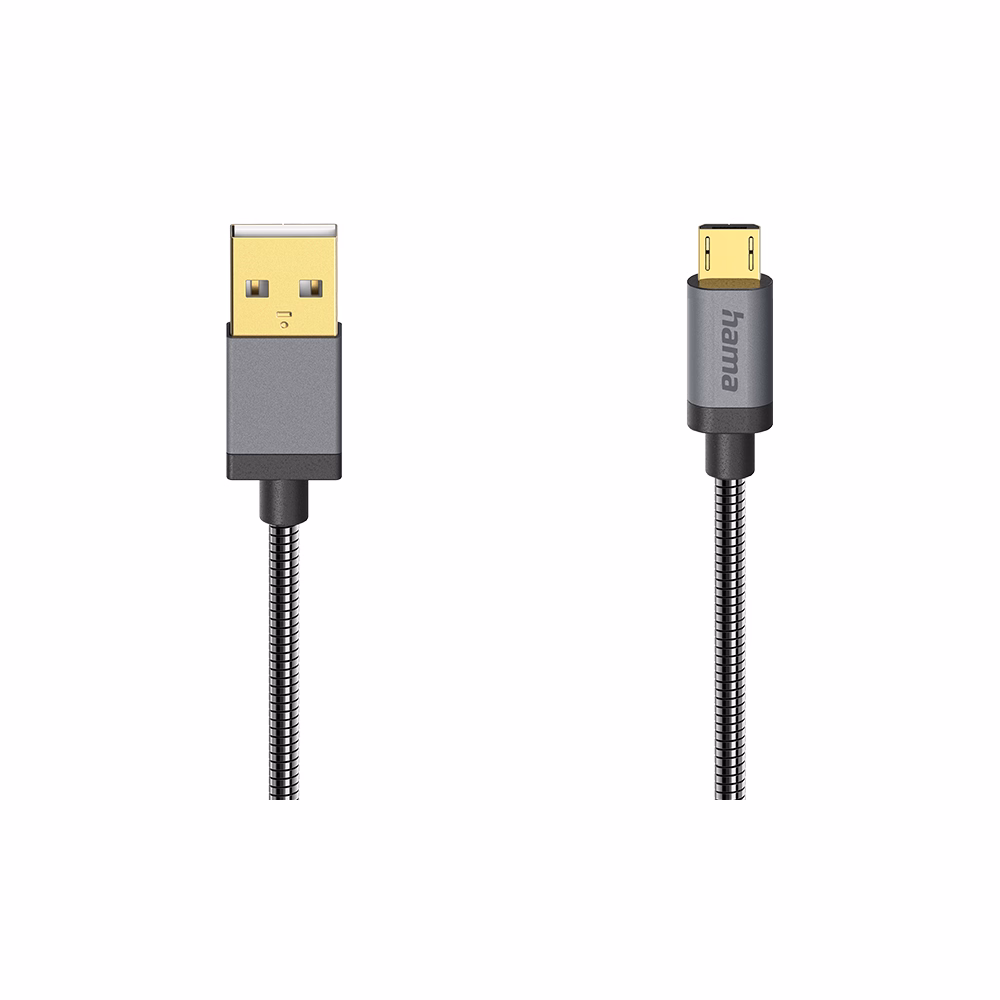 Adatkábel HAMA Micro-USB 0,75m fekete