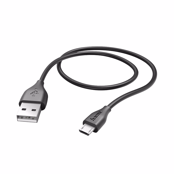 Adatkábel HAMA Micro-USB 1m fekete