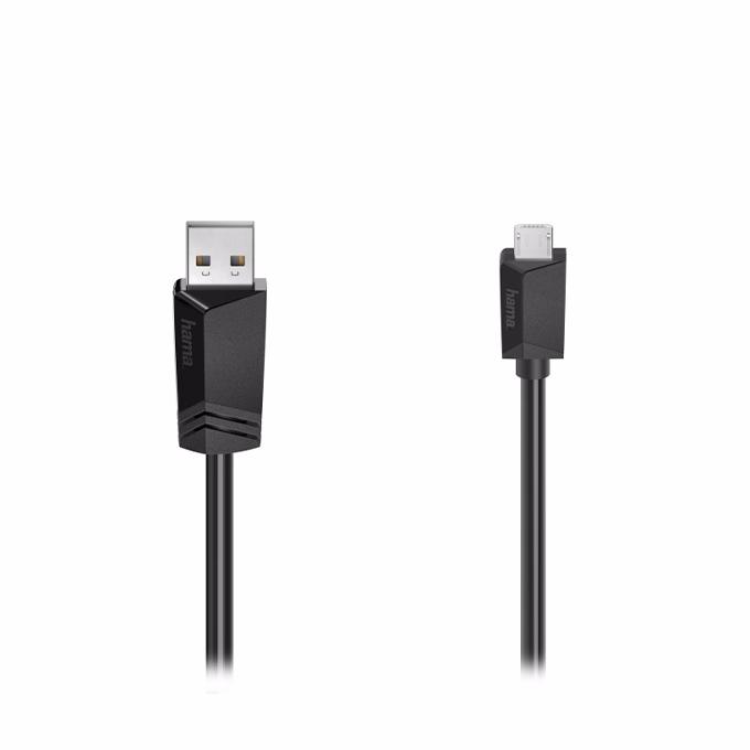 Adatkábel HAMA Micro-USB 2.0 3m fekete