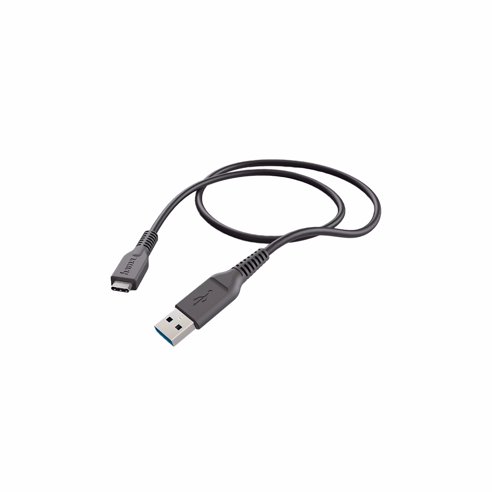 Adatkábel HAMA USB-C/USB-A 1m fekete