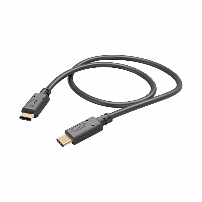Adatkábel HAMA USB-C 1m fekete