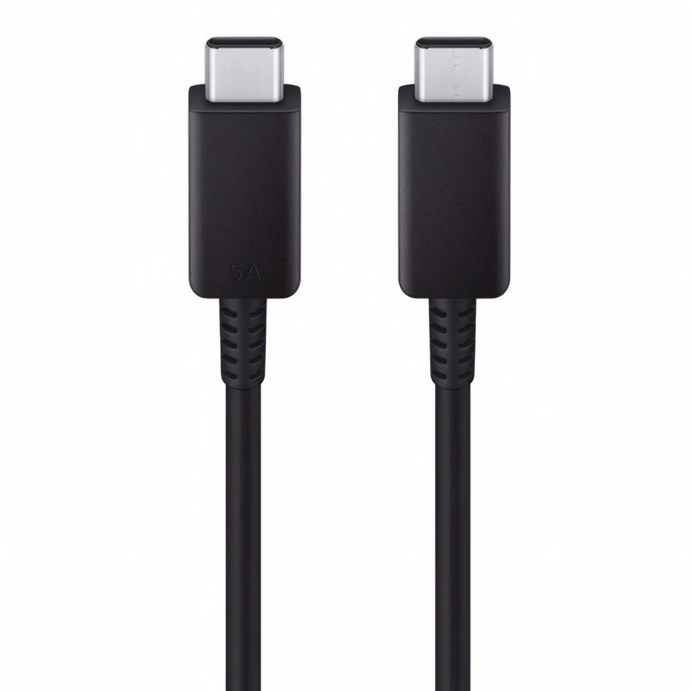 Adatkábel SAMSUNG USB-C/USB-C 100W 5A PD QC 1,8m fekete