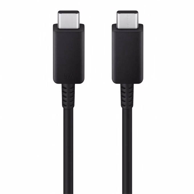 Adatkábel SAMSUNG USB-C/USB-C 100W 5A PD QC 1,8m fekete