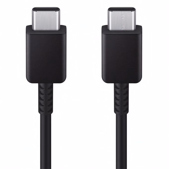Adatkábel SAMSUNG USB-C/USB-C 25W 3A QC 1,8m fekete