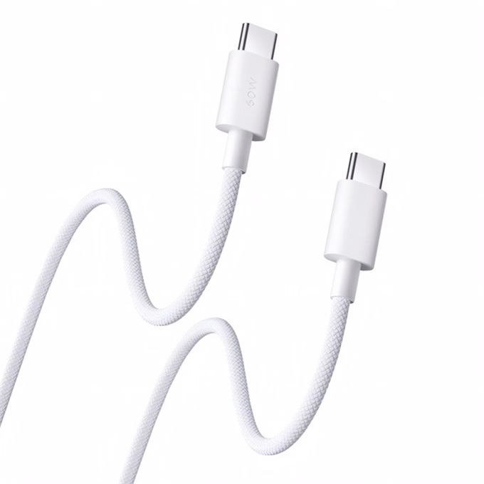 Adatkábel XIAOMI USB-C/USB-C 3A QC 1m fehér