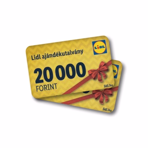 Ajándék LIDL vásárlási utalvány 40.000 Ft értékben
