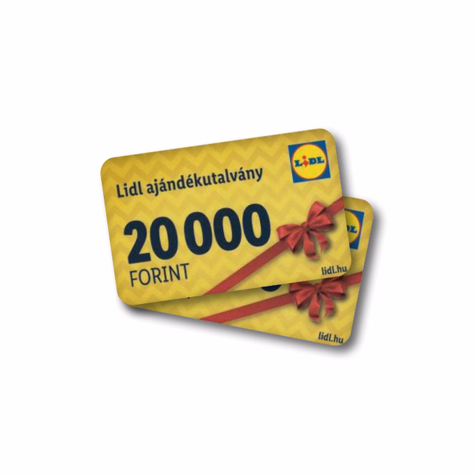 Ajándék LIDL vásárlási utalvány 40.000 Ft értékben