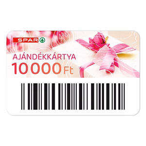 Ajándék SPAR utalvány 10.000 Ft értékben