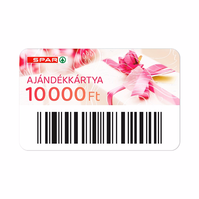 Ajándék SPAR utalvány 10.000 Ft értékben