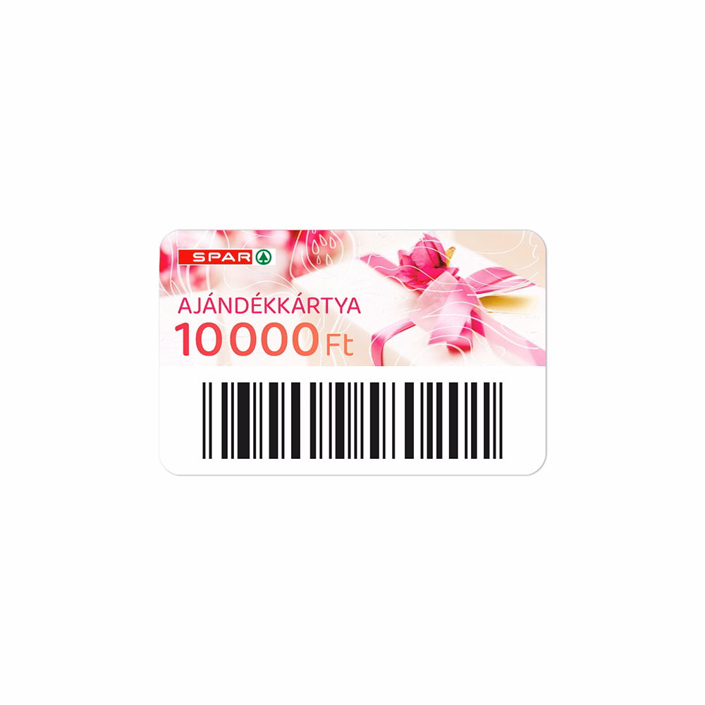 Ajándék SPAR utalvány 10.000 Ft értékben