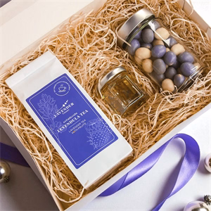 Ajándékcsomag LAVENDER TIHANY Teatime box 3 darabos