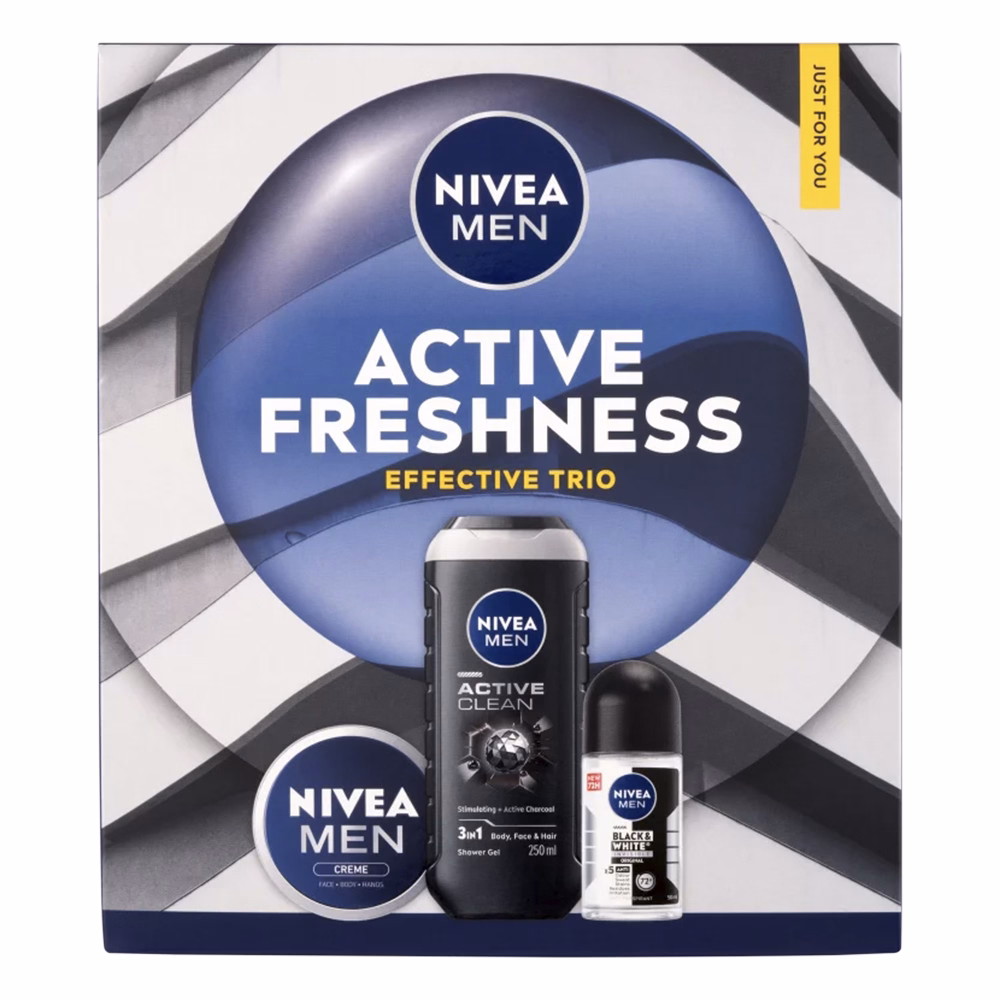 Ajándékcsomag NIVEA Men active freshness