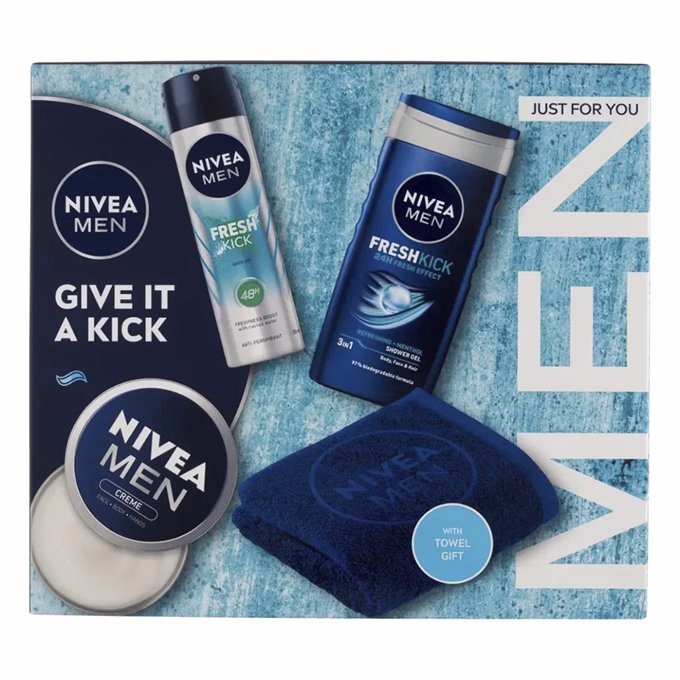 Ajándékcsomag NIVEA Men give it a kick