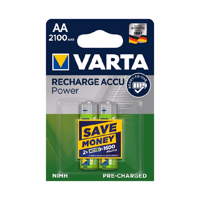 Akkumulátor ceruza VARTA Power AA előtöltött 2x2100 mAh