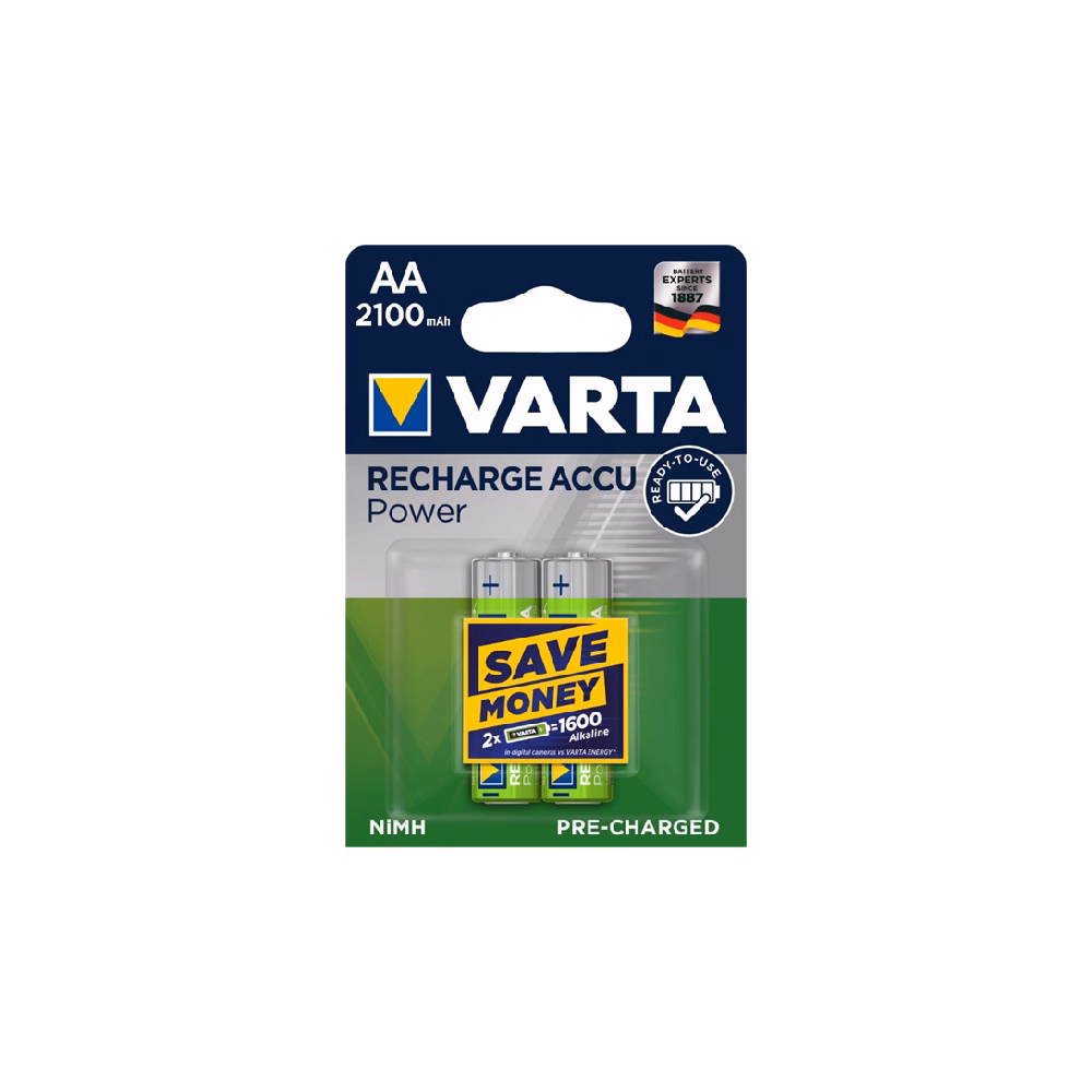 Akkumulátor ceruza VARTA Power AA előtöltött 2x2100 mAh