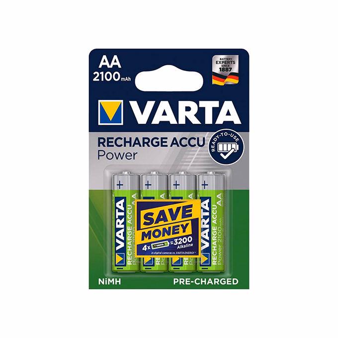 Akkumulátor ceruza VARTA Recharge Accu Power AA 4x2100 mAh