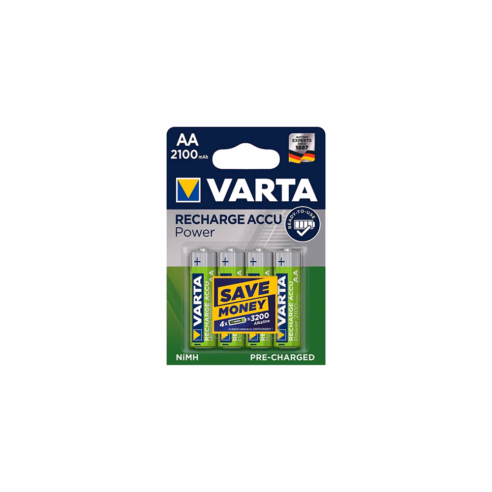 Akkumulátor ceruza VARTA Recharge Accu Power AA 4x2100 mAh