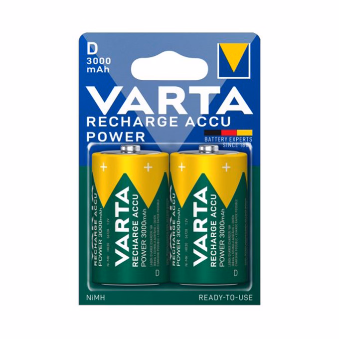 Akkumulátor góliát VARTA Recharge Accu Power D 2x3000 mAh
