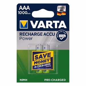 Akkumulátor mikro VARTA Power AAA előtöltött 2x1000 mAh