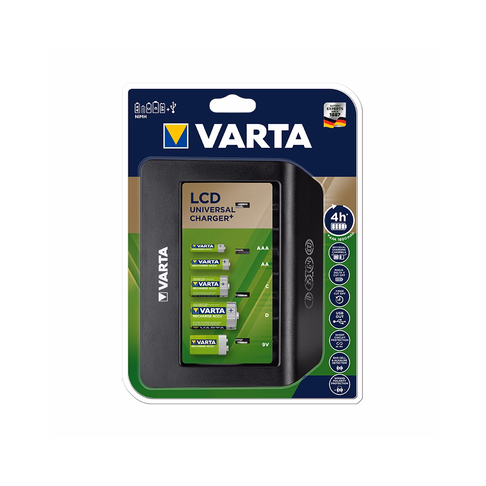Akkumulátor töltő VARTA LCD Universal