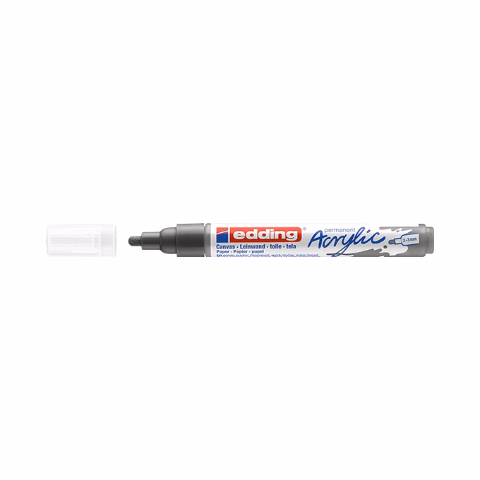 Akril marker EDDING 5100 M 2-3 mm antracit