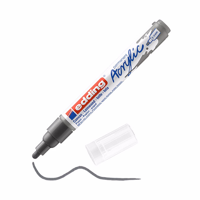 Akril marker EDDING 5100 M 2-3 mm antracit