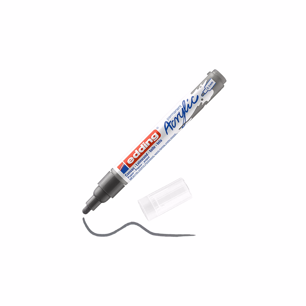 Akril marker EDDING 5100 M 2-3 mm antracit