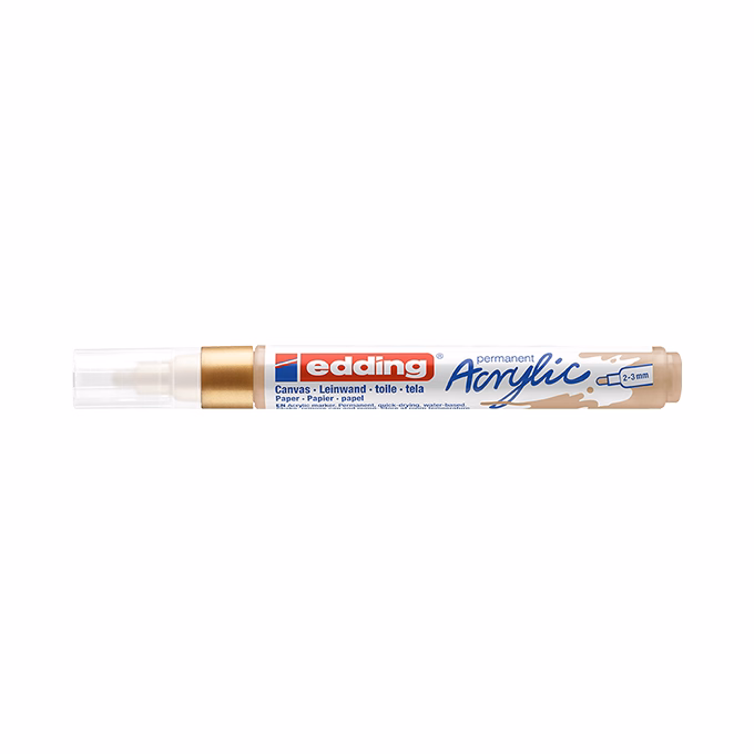 Akril marker EDDING 5100 M 2-3 mm arany