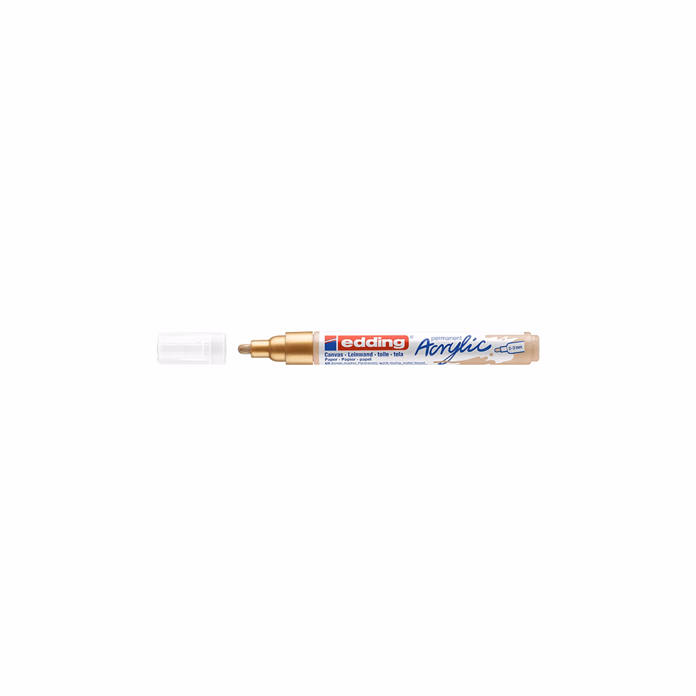 Akril marker EDDING 5100 M 2-3 mm arany