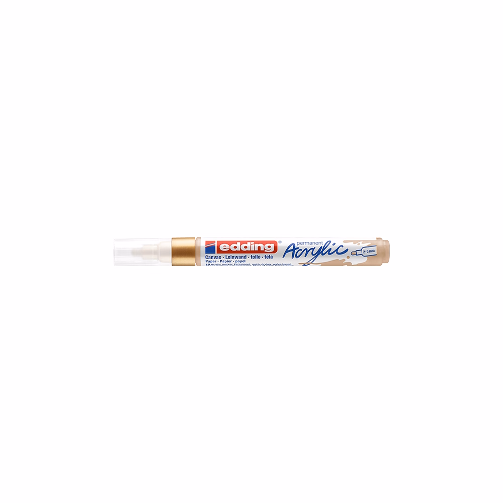 Akril marker EDDING 5100 M 2-3 mm arany
