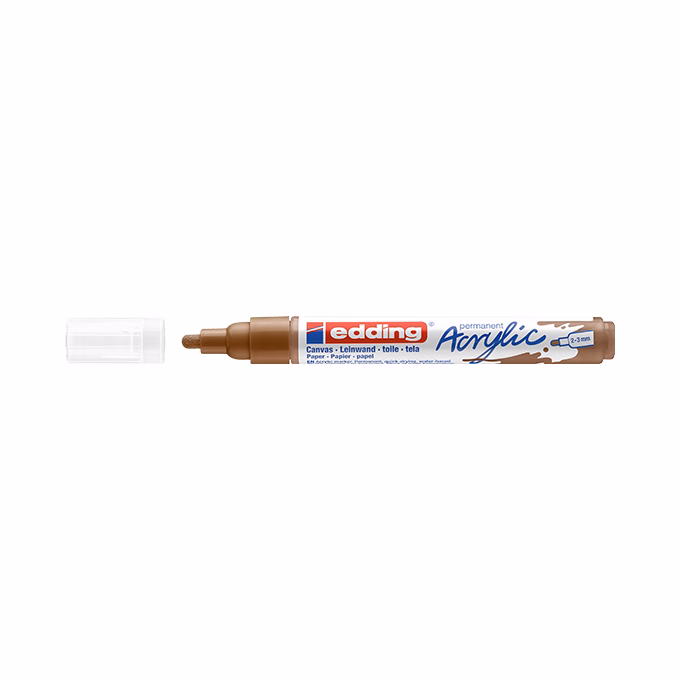 Akril marker EDDING 5100 M 2-3 mm barna