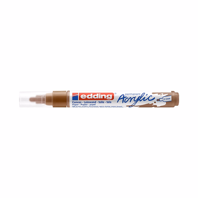 Akril marker EDDING 5100 M 2-3 mm barna