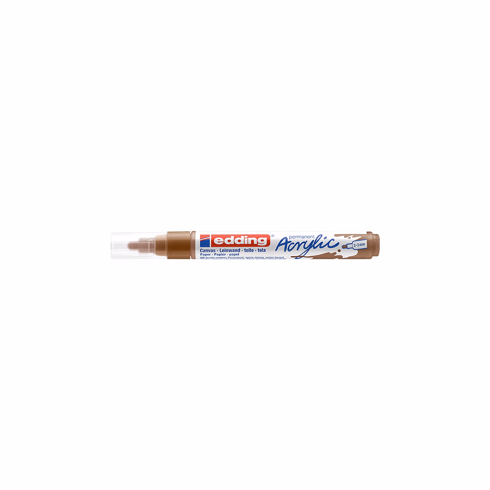 Akril marker EDDING 5100 M 2-3 mm barna
