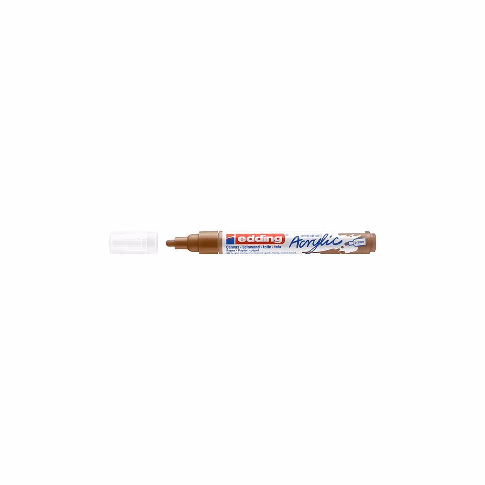 Akril marker EDDING 5100 M 2-3 mm barna