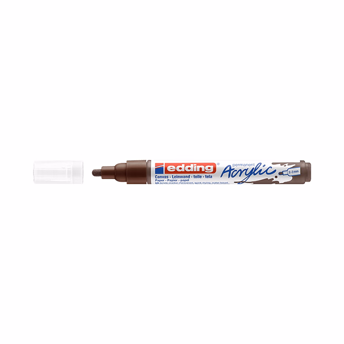 Akril marker EDDING 5100 M 2-3 mm csoki barna