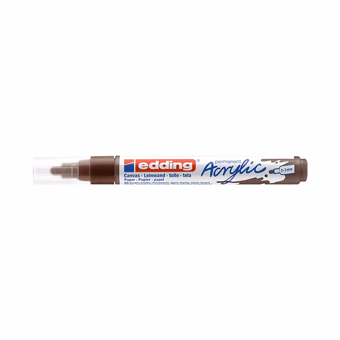 Akril marker EDDING 5100 M 2-3 mm csoki barna