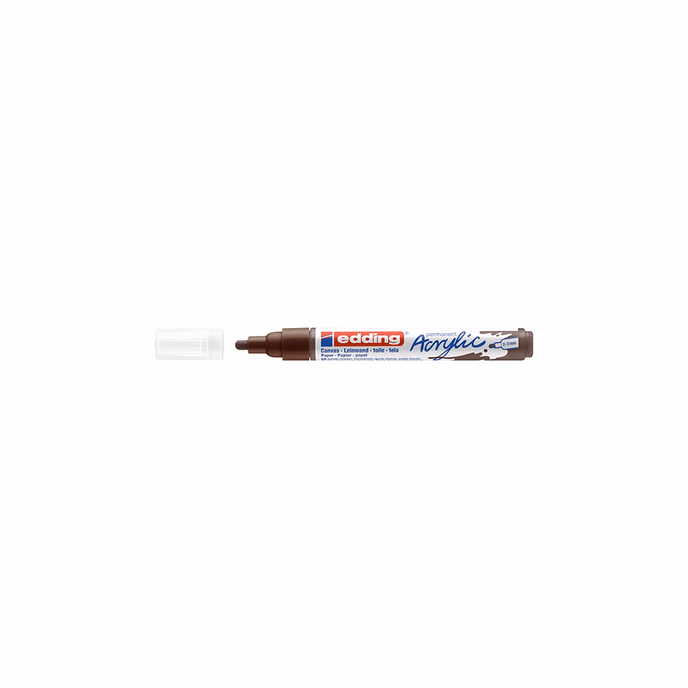 Akril marker EDDING 5100 M 2-3 mm csoki barna