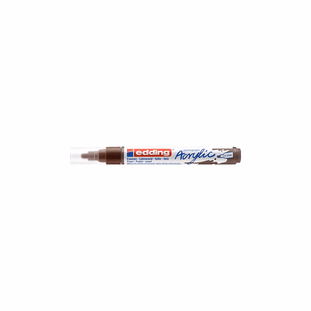 Akril marker EDDING 5100 M 2-3 mm csoki barna
