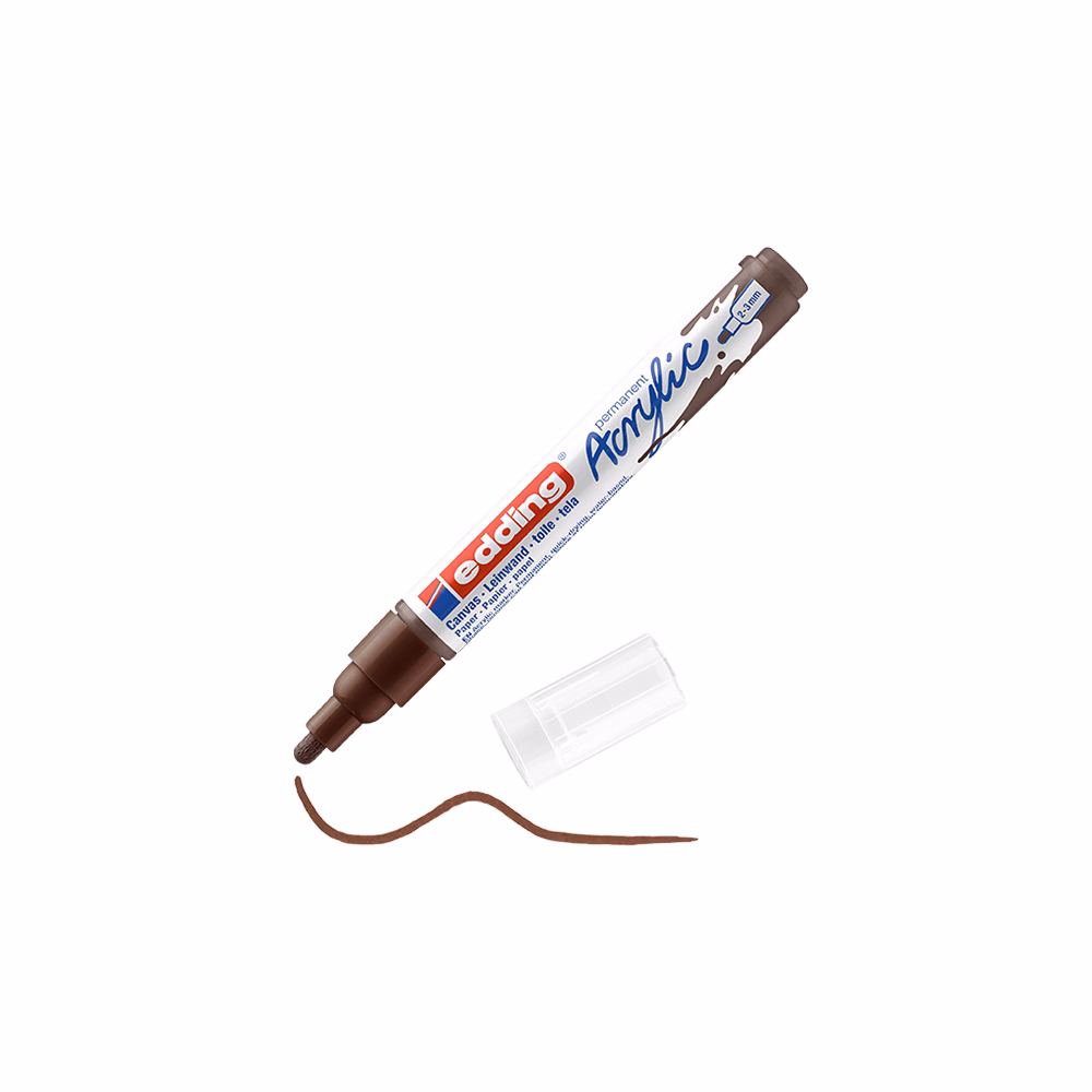 Akril marker EDDING 5100 M 2-3 mm csoki barna