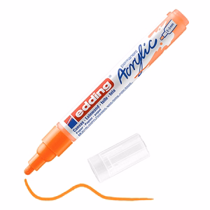 Akril marker EDDING 5100 M 2-3 mm neon narancs